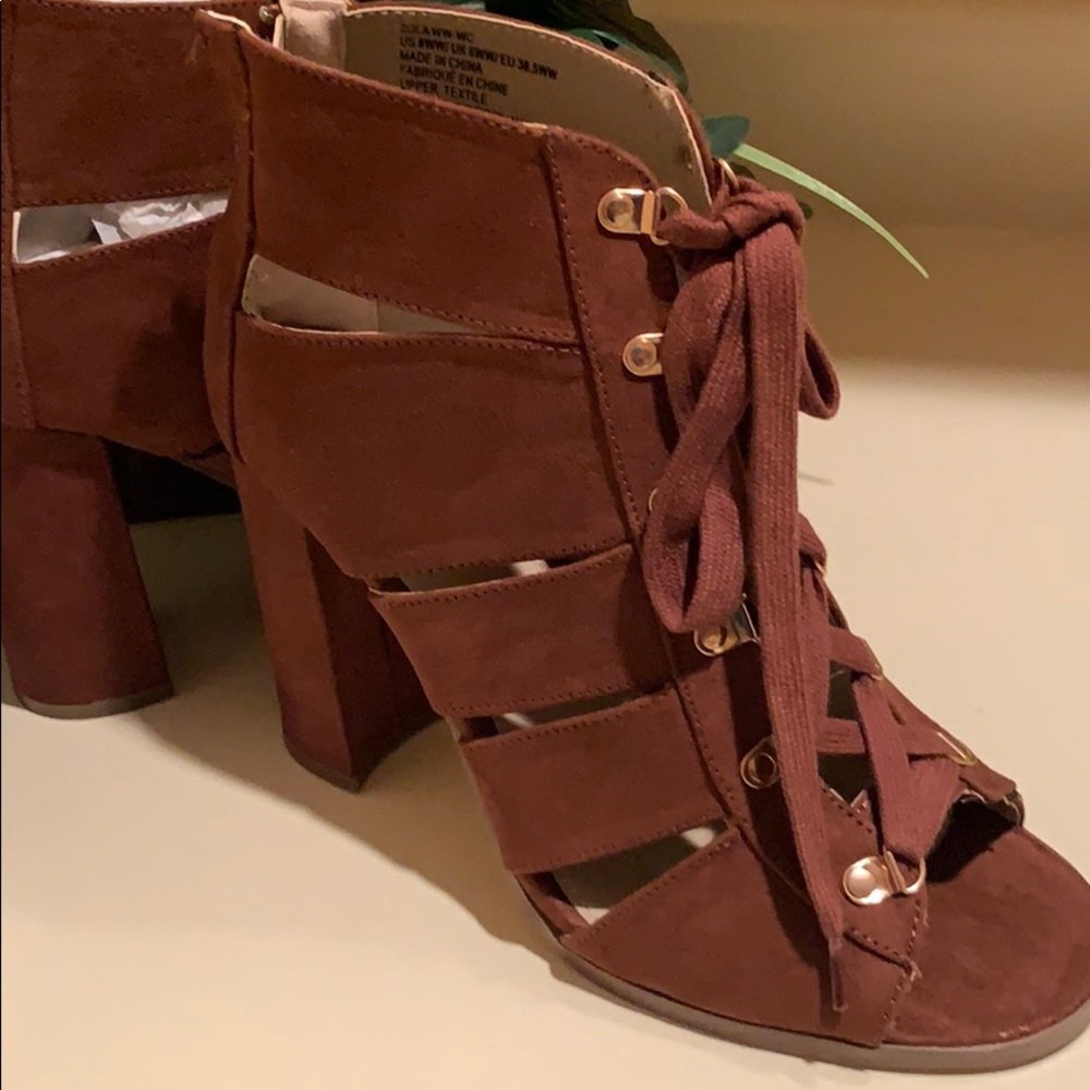 JustFab Chunky Heeled Sandals